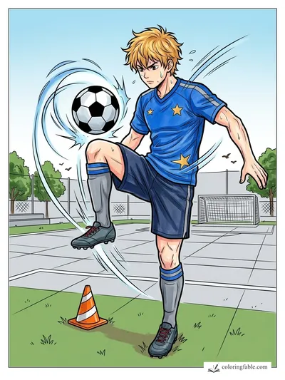 Colored example of this coloring page