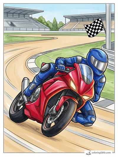 Colored example of this coloring page