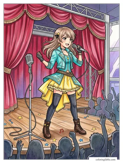 Colored example of this coloring page