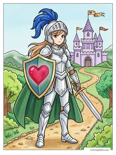 Colored example of this coloring page