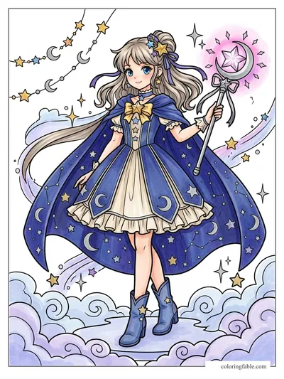 Colored example of this coloring page
