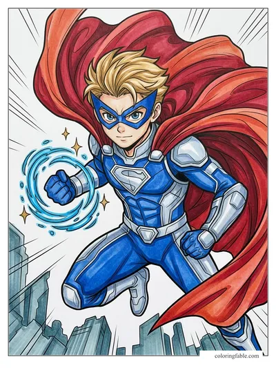 Colored example of this coloring page