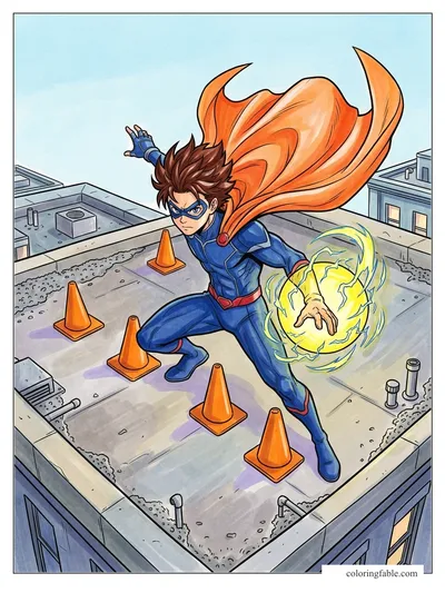 Colored example of this coloring page