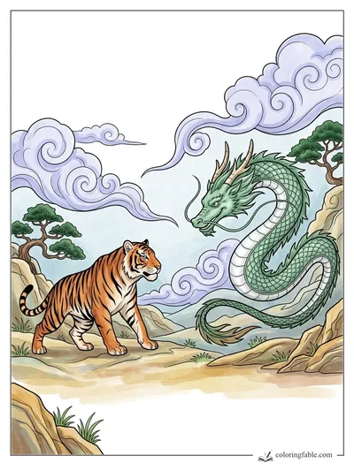 Colored example of this coloring page