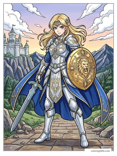 Colored example of this coloring page