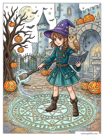 Colored example of this coloring page