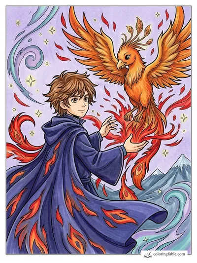 Colored example of this coloring page