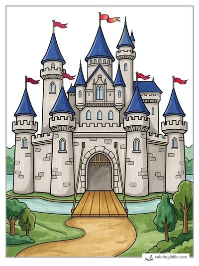 Colored example of this coloring page