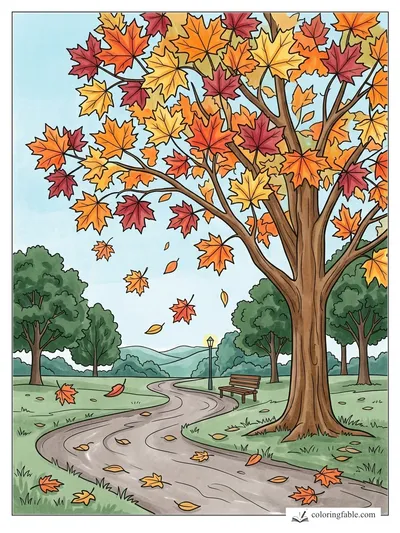 Colored example of this coloring page