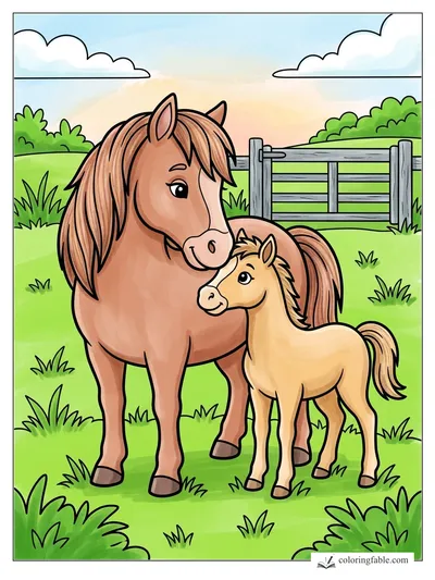 Colored example of this coloring page