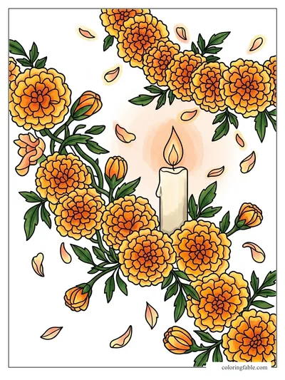 Colored example of this coloring page