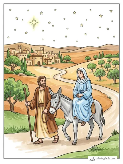 Colored example of this coloring page