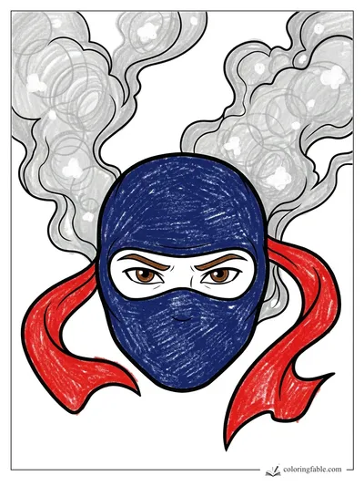 Colored example of this coloring page