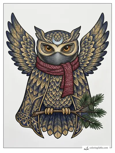 Colored example of this coloring page
