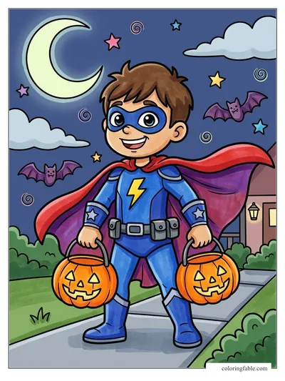 Colored example of this coloring page