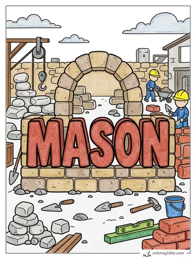Colored example of this coloring page