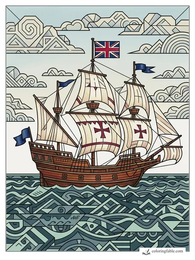 Colored example of this coloring page