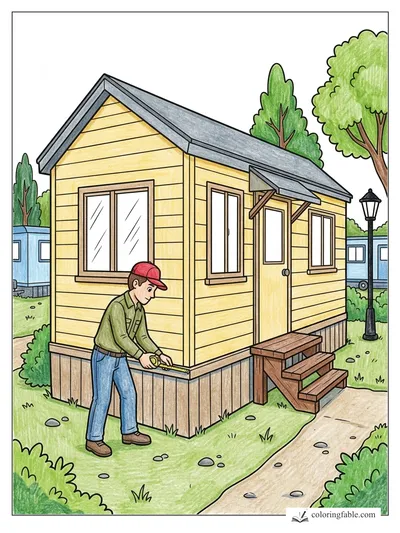 Colored example of this coloring page