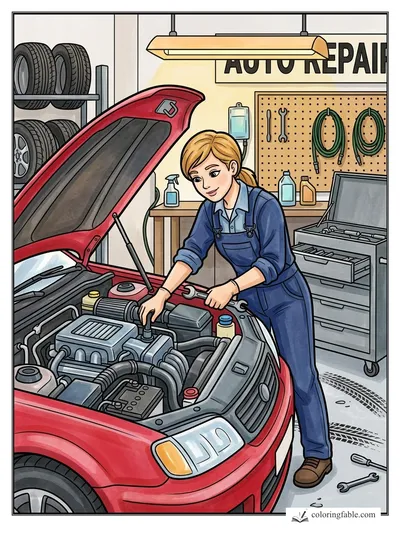 Colored example of this coloring page