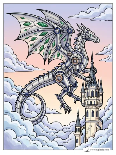 Colored example of this coloring page