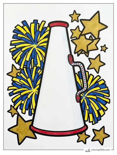 Colored example of this coloring page