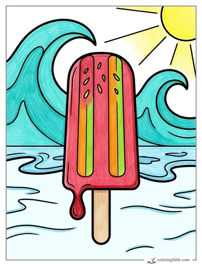 Colored example of this coloring page