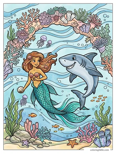 Colored example of this coloring page