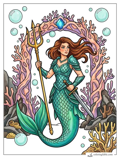 Colored example of this coloring page