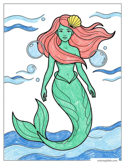 Colored example of this coloring page