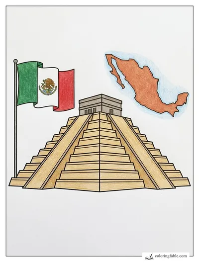 Colored example of this coloring page