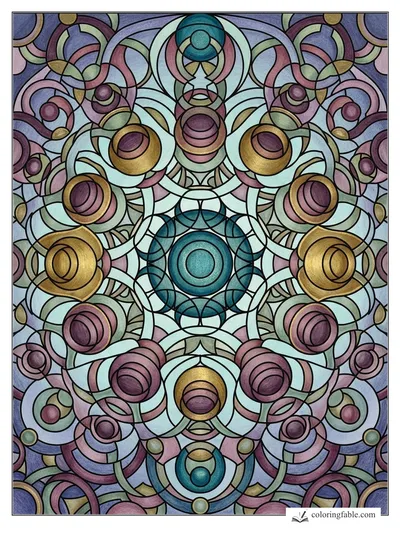 Colored example of this coloring page
