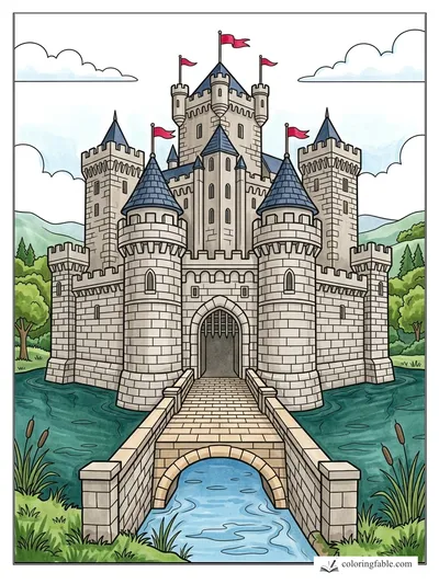 Colored example of this coloring page