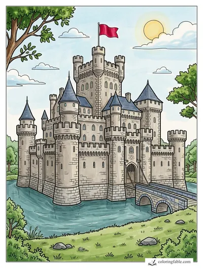 Colored example of this coloring page