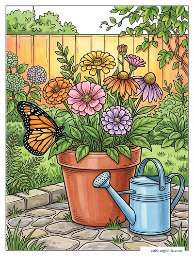 Colored example of this coloring page