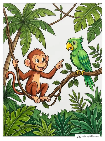 Colored example of this coloring page