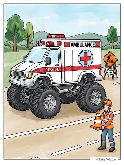 Colored example of this coloring page