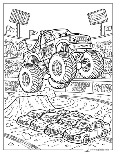 Truck coloring pages — sample drawing