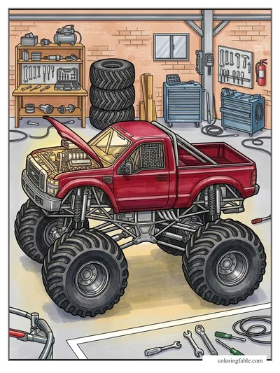 Colored example of this coloring page