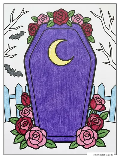 Colored example of this coloring page