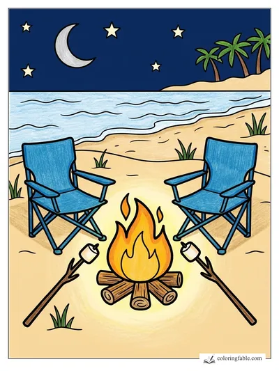 Colored example of this coloring page
