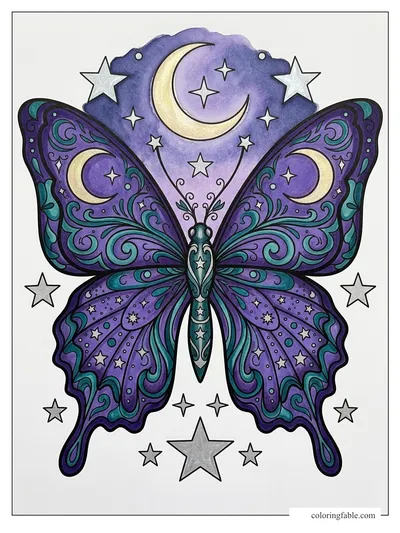 Colored example of this coloring page