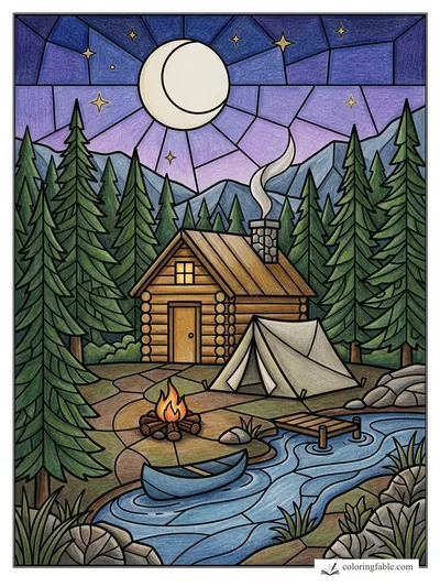 Colored example of this coloring page