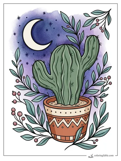 Colored example of this coloring page