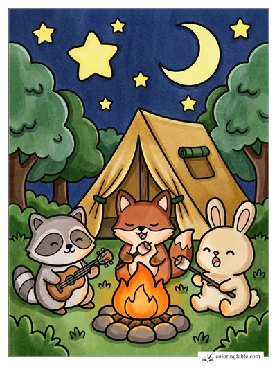 Colored example of this coloring page