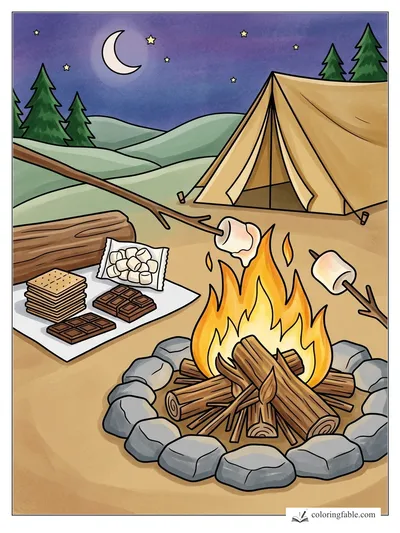 Colored example of this coloring page