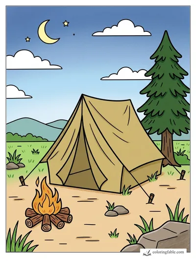 Colored example of this coloring page