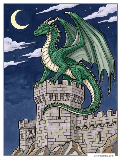 Colored example of this coloring page
