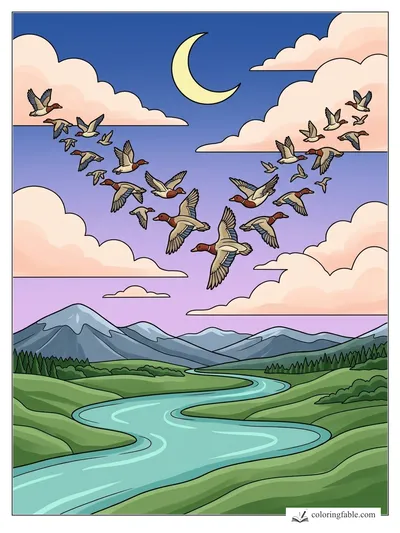 Colored example of this coloring page