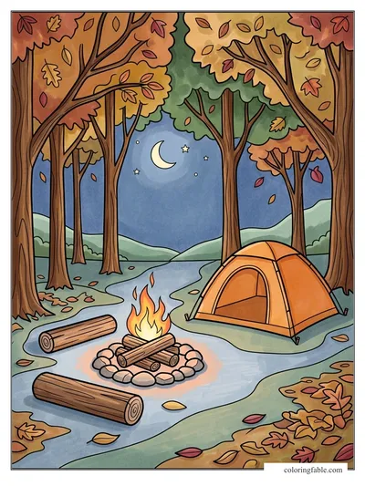 Colored example of this coloring page