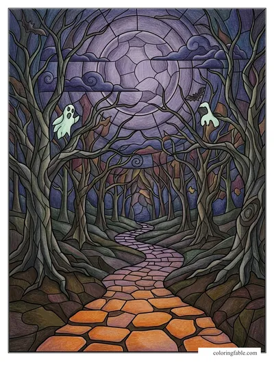 Colored example of this coloring page